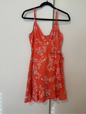 Macy's Coral floral Summer mini Dress